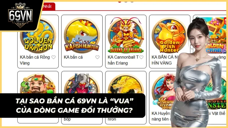 giao diện sảnh bắn cá 69vn 3d sắc nét và sống động