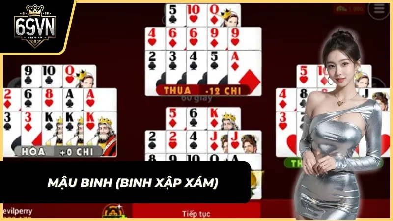 hướng dẫn chơi mậu binh xập xám online tại 69vn