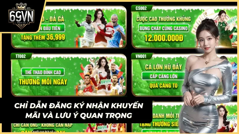 hướng dẫn các bước đăng ký nhận khuyến mãi 69vn chi tiết